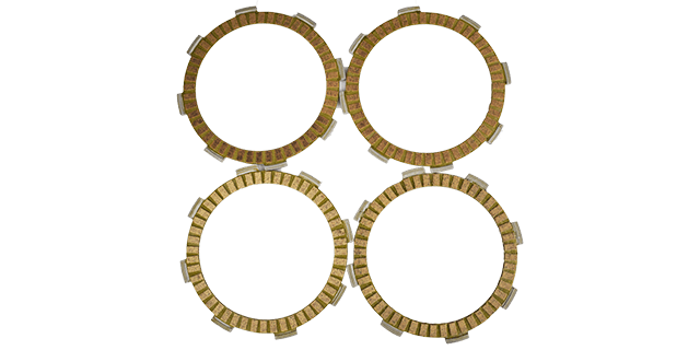 JGO DISCOS DE CLUTCH YBR 125 ESD MN / TVS 100 SPORT / LIBERO125/ XTZ125 (PAPEL) (4 PIECES)
